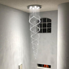Load image into Gallery viewer, Sandifer 9 - Light Glass Dimmable Tiered Chandelier
