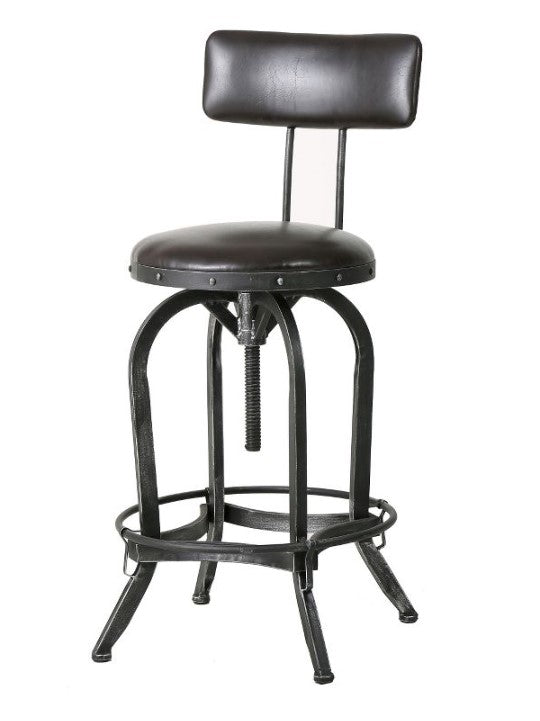 39.75 Inches (H) x 18.5 Inches (W) x 18.5 Inches (D) Stirling Adjustable Barstool