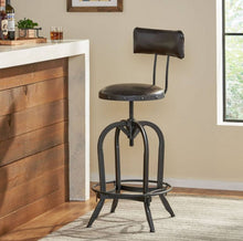Load image into Gallery viewer, 39.75 Inches (H) x 18.5 Inches (W) x 18.5 Inches (D) Stirling Adjustable Barstool
