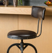Load image into Gallery viewer, 39.75 Inches (H) x 18.5 Inches (W) x 18.5 Inches (D) Stirling Adjustable Barstool

