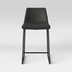 Bowden Upholstered Molded Faux Leather Counter Height Barstool