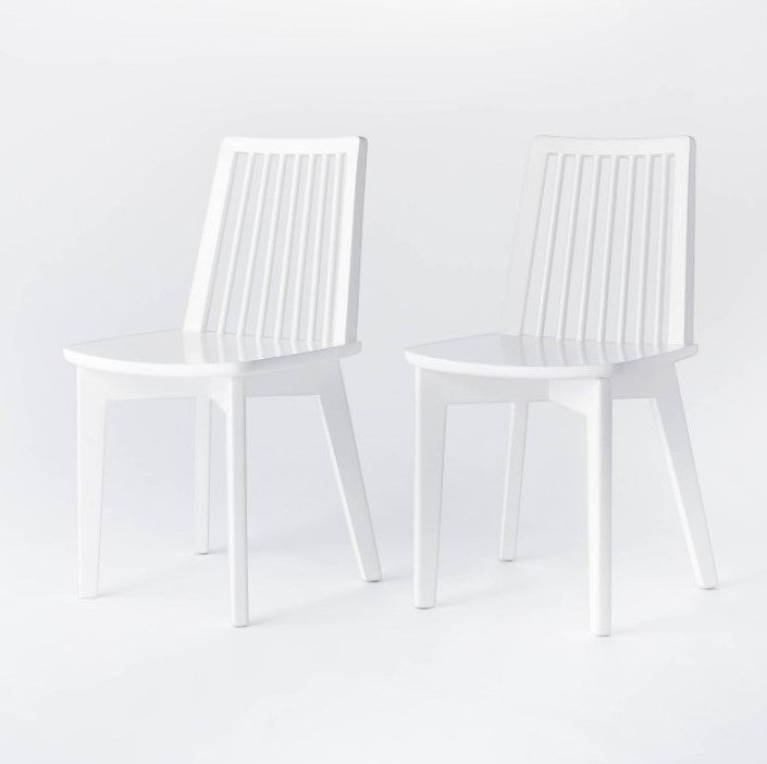 2pk Linden Modified Windsor Wood Dining Chair