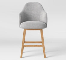 Load image into Gallery viewer, Kinston Swivel Curved Back Upholstered Counter Height Barstool
