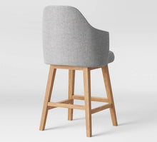 Load image into Gallery viewer, Kinston Swivel Curved Back Upholstered Counter Height Barstool
