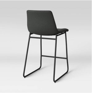 Bowden Upholstered Molded Faux Leather Counter Height Barstool