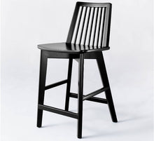 Load image into Gallery viewer, Linden Modified Windsor Wood Counter Height Barstool
