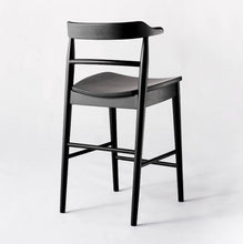 Load image into Gallery viewer, Kaysville Curved Back Wood Counter Height Barstool
