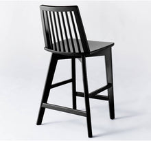 Load image into Gallery viewer, Linden Modified Windsor Wood Counter Height Barstool
