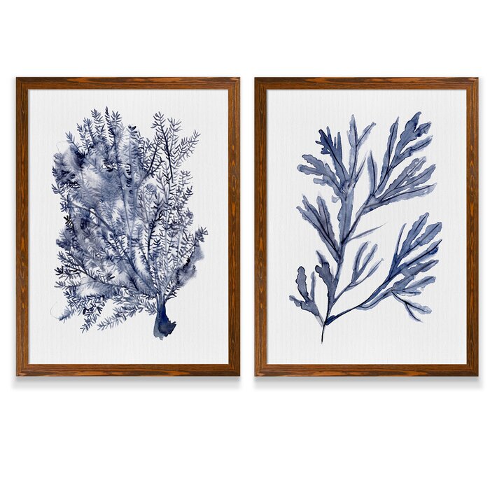 Seaweed Under Water I by Vincent Van Gogh - 2 Piece Single Picture Frame Painting