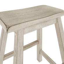 Load image into Gallery viewer, Antique White Sharman Solid Wood Bar Stool
