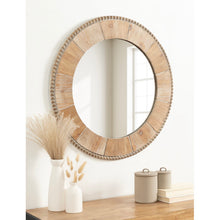 Load image into Gallery viewer, Sherray Round Wood Wall Mirror
