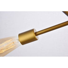 Load image into Gallery viewer, Brass Signorelli 6 - Light Dimmable Sputnik Modern Linear Chandelier
