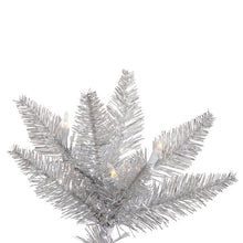 Load image into Gallery viewer, Silver Tinsel Fir Artificial Christmas Tree
