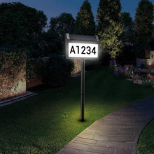 Load image into Gallery viewer, Solar LED House Number Stake 1-Line Address Sign
