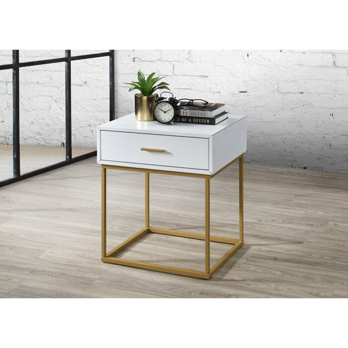 Solid + Manufactured Wood Nightstand