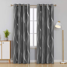 Load image into Gallery viewer, Spurgh Polyester Blackout Curtain Pair (Set of 4)
