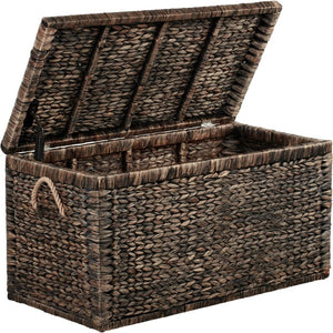 Stanfield ClickDecor Rustic Farmhouse Wicker Lightweight Indoor/Outdoor Storage Container Ottoman
