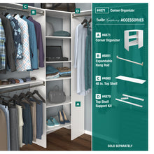 Load image into Gallery viewer, Pure White SuiteSymphony Top Shelf Support Hardware Kit, Set of 3
