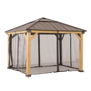 Universal Mosquito Netting for Wood-Framed Gazebos