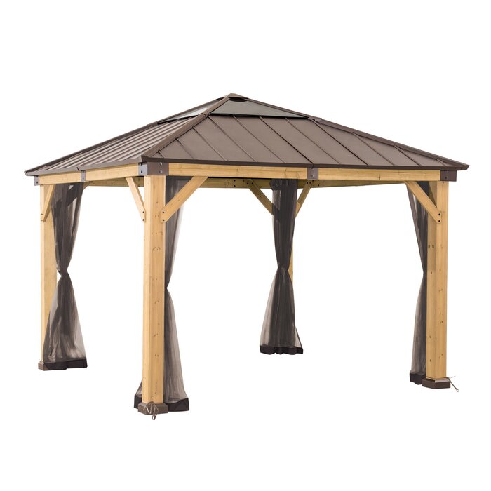 Universal Mosquito Netting for Wood-Framed Gazebos