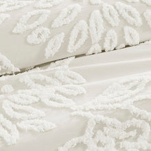 Load image into Gallery viewer, Full/Queen Comforter + 2 Standard Shams Off-White Susie 100% Cotton Comforter Set
