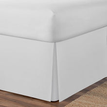 Load image into Gallery viewer, King White Tailored 14&quot; Bed Skirt
