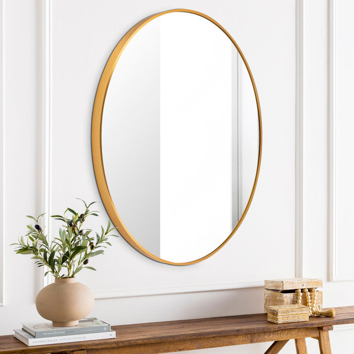 Tamayo Round Metal Mirror