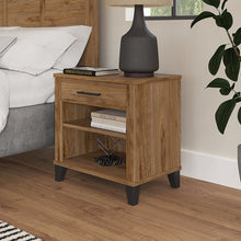 Load image into Gallery viewer, Fresh Walnut Tinley Manufactured Wood Nightstand
