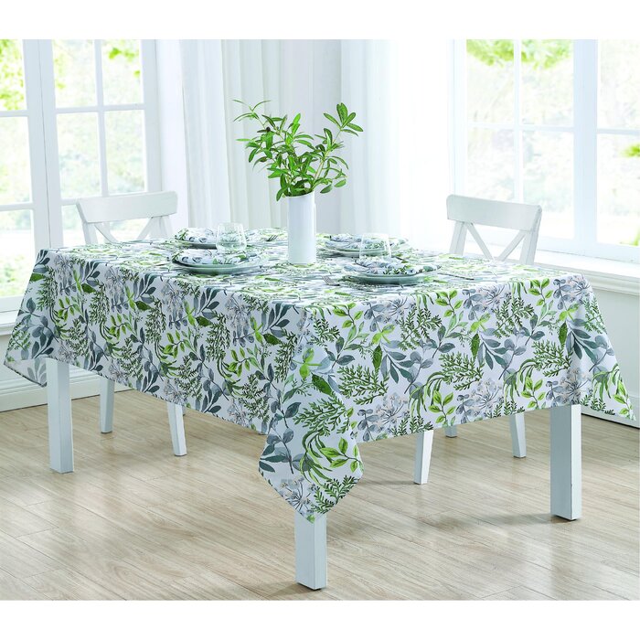 Towerside Floral Polyester Tablecloth