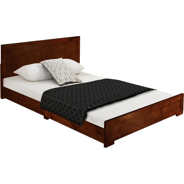 Queen Walnut Trent Solid Wood Bed