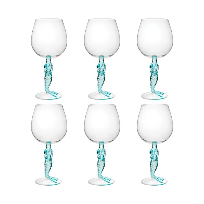 6 - Piece Acrylic All Purpose Wine Glass Stemware Set
