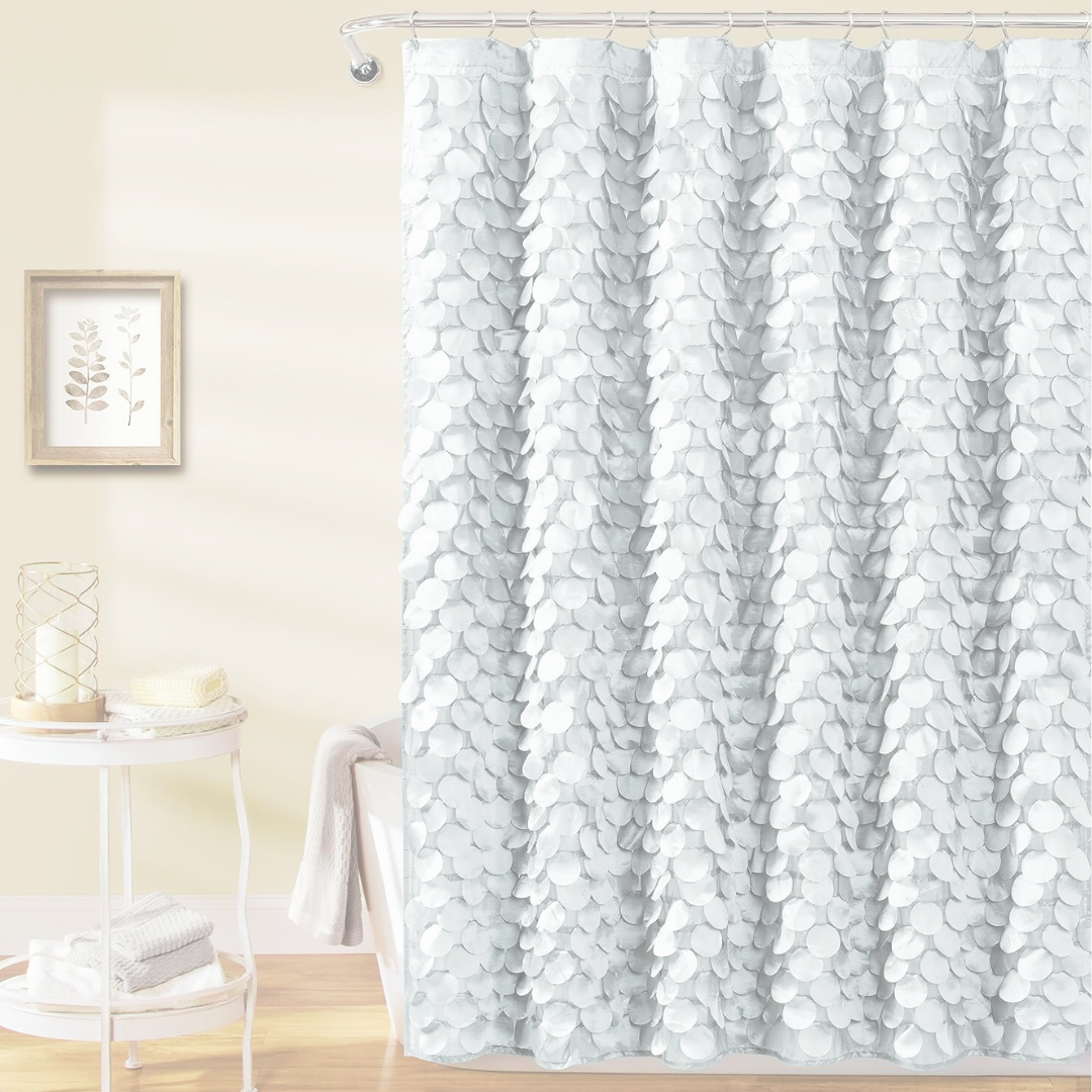 Lush Decor Gigi Shower Curtain, 72 Inches Long x 72 Inches Wide