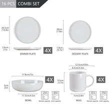 Load image into Gallery viewer, Vancasso Stoneware Dinnerware Set - Service for 4 (Set of 16)
