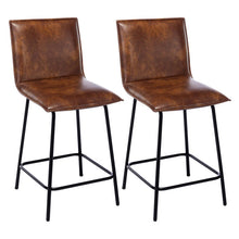Load image into Gallery viewer, Veloz Faux Leather Counter Stool (Set Of 2)
