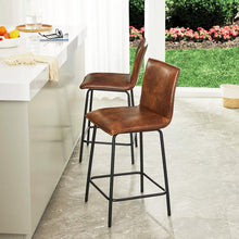 Load image into Gallery viewer, Veloz Faux Leather Counter Stool (Set Of 2)
