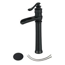 Load image into Gallery viewer, Black Vessel Sink Faucet Single-handle Bathroom Faucet with Drain Assembly
