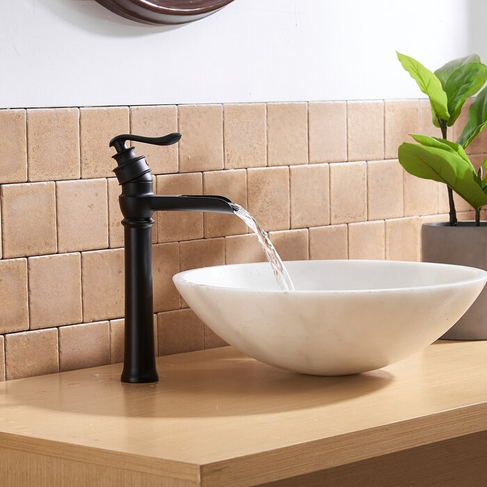 Black Vessel Sink Faucet Single-handle Bathroom Faucet with Drain Assembly