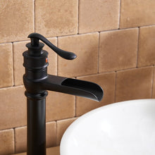 Load image into Gallery viewer, Black Vessel Sink Faucet Single-handle Bathroom Faucet with Drain Assembly
