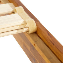 Load image into Gallery viewer, King Rustic Golden Brown Vivian Solid Wood Platform Bed with Headboard, Rustic Bed Frame
