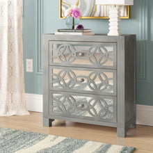 Load image into Gallery viewer, Silver Warleigh 3 - Drawer Mirrored Accent Chest
