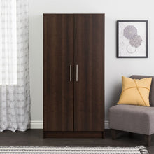Load image into Gallery viewer, Espresso Bucholz Wardrobe Cabinet
