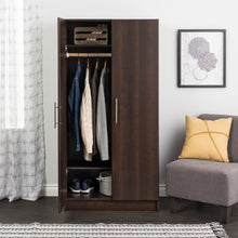 Load image into Gallery viewer, Espresso Bucholz Wardrobe Cabinet
