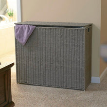 Load image into Gallery viewer, Wicker Paper Rope Hamper Bag Sorter
