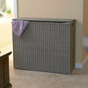 Wicker Paper Rope Hamper Bag Sorter