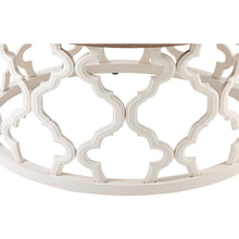 Load image into Gallery viewer, Windfield Farmhouse Round Coffee Table, Rustic Distressed Wood Top Table with Frame Base
