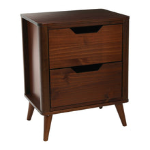 Load image into Gallery viewer, Mid Brown Stained Yume Solid Wood Nightstand
