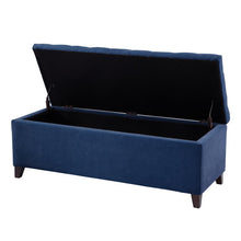Load image into Gallery viewer, Zakhar Button Tufted Rectangle Storage Ottoman
