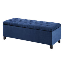 Load image into Gallery viewer, Zakhar Button Tufted Rectangle Storage Ottoman
