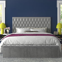Load image into Gallery viewer, King Gray Zaniyah Upholstered Headboard
