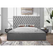 Load image into Gallery viewer, King Gray Zaniyah Upholstered Headboard
